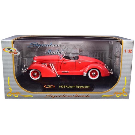 Signature Models 1935 Auburn Speedster 1 by 32 Diecast Model Car, Coral Red 32439r